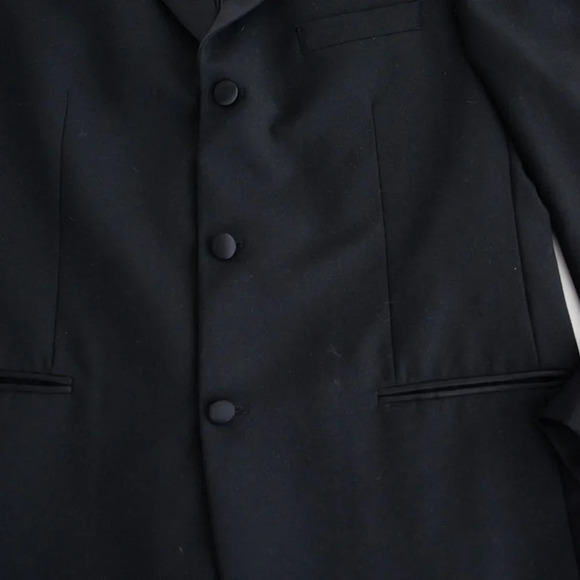 Alfred Sung Black Tuxedo Matching Set Adjustable waist on  the pants Size 42R - Picture 13 of 16